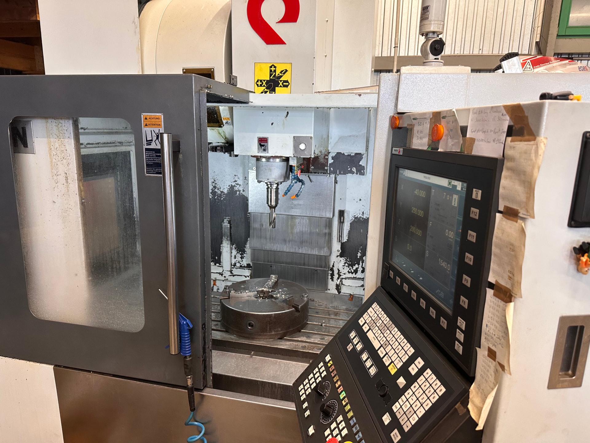 Console Fagor · programmation des axes